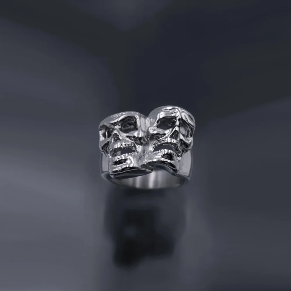 Motorcycle Riders And Bikers Jewelry Hiphop Punk Style Popular Exaggerated Skull Ring For Female