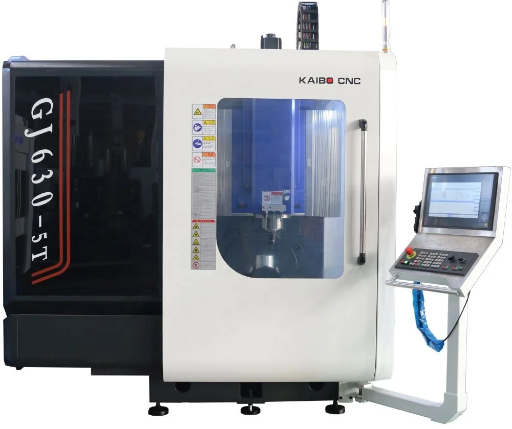 GJ630-5T full 5 axis milling machine  5 axis rotary table milling machine