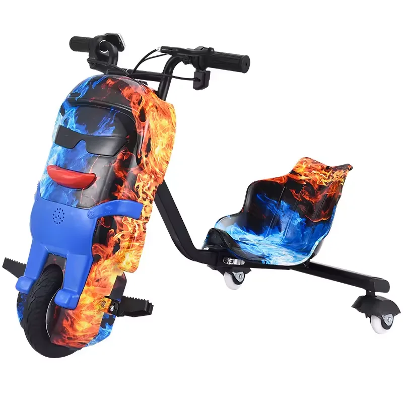Unisex 36v 150w Three-Wheel Drifting Scooter Crazy Kart and Trike for Kids and Adults Aged 6-8 Years