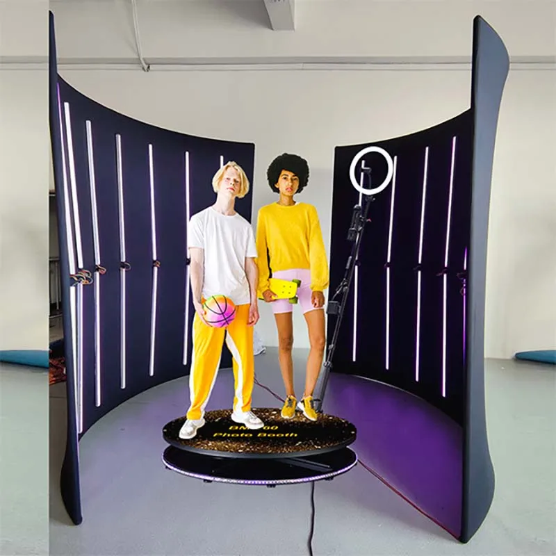 Factory 360 Photo Booth Magnet Logo With Free Accessories 360 Photo Booth 3.5 Free Custom Logo Photo Booth 360 Shell Kiosk Props