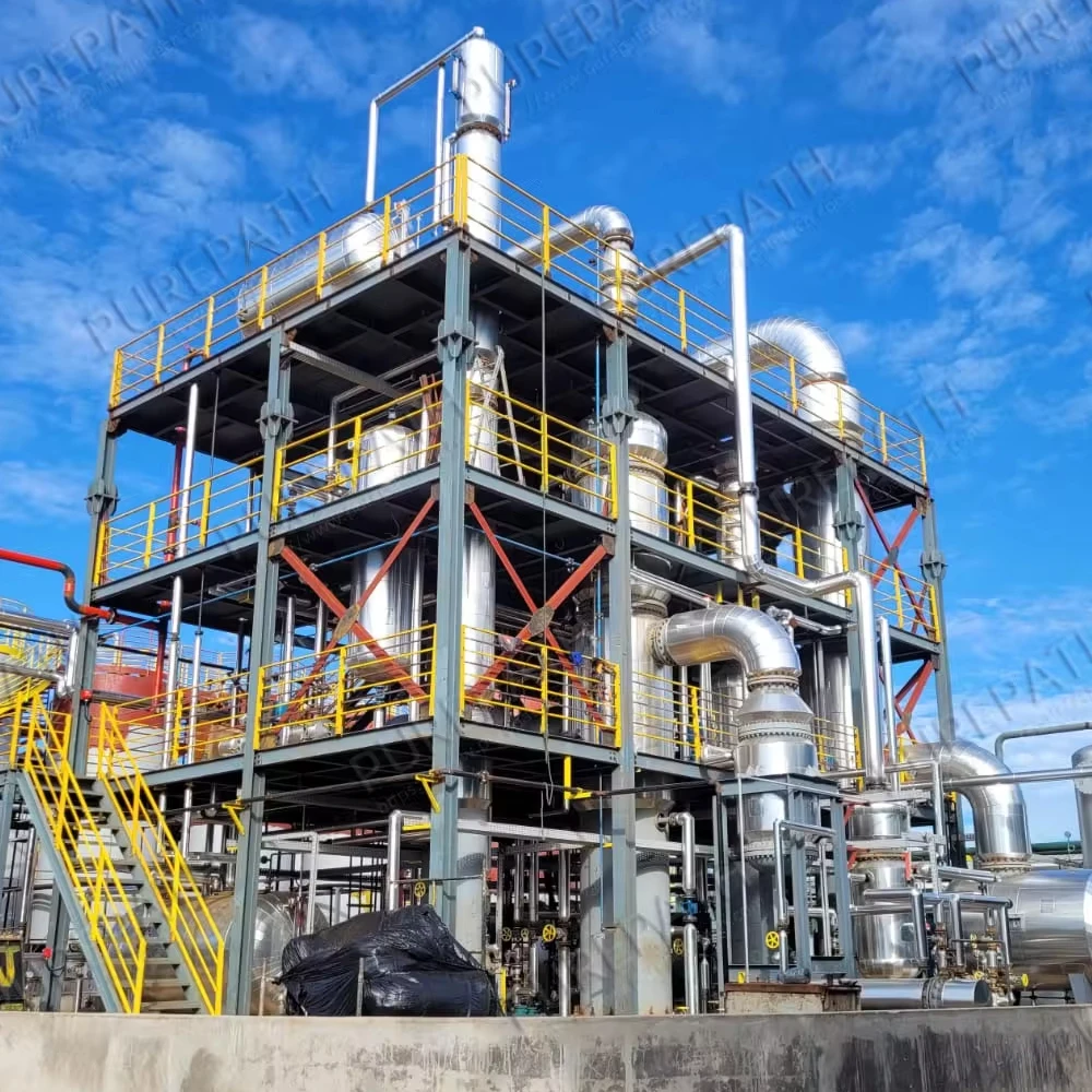 EN590 Commercial Diesel Production Line Used Black Motor Oil Recycling Equipment