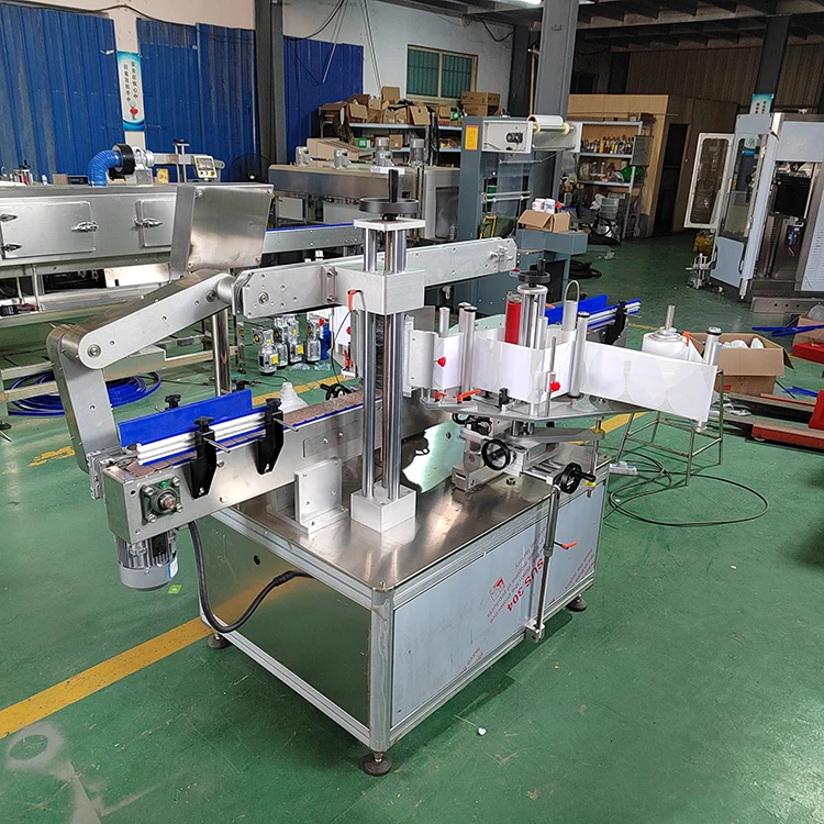 Full Automatic Shampoo Perfume Dropper Glass Round Jar Bottle Tin Can Labeler Self Adhesive Sticker Labeling Machines