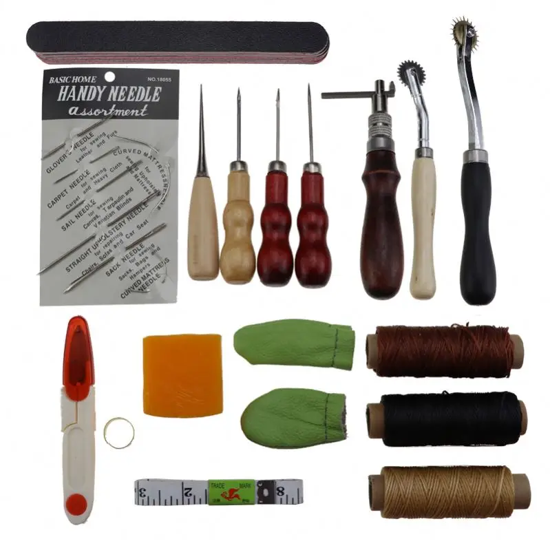 L30 Handmade DIY Leather Craft Tools Set Sewing Tool