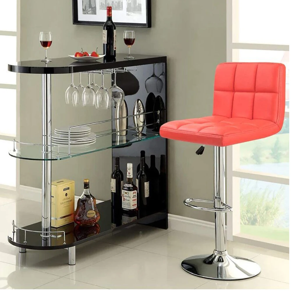 Modern Style Bar Height Chairs Pu Leather Kitchen Counter Height Bar Stools