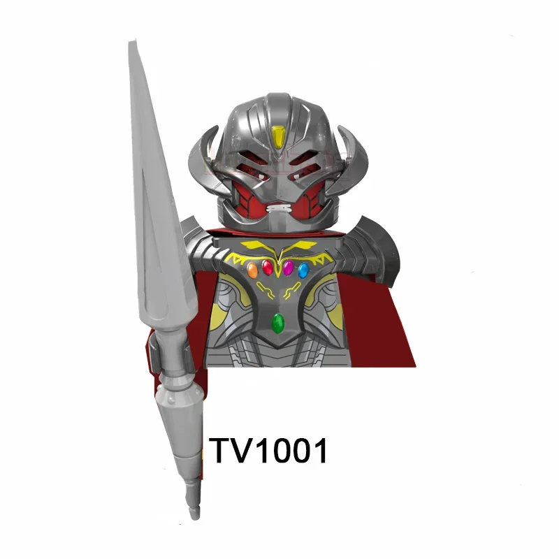 TV6201 Super Heroes Iron Black Wanda Maximoff Thor Panther Man Doc Strange Mini Building Block Figure Kids Collect Plastic Toy