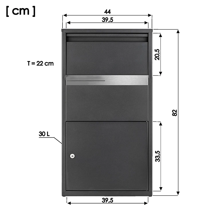 JH-Mech Hot Rainproof Selling Spacious Durable Safe Waterproof Parcel Drop Box Outdoor for Rent Payments