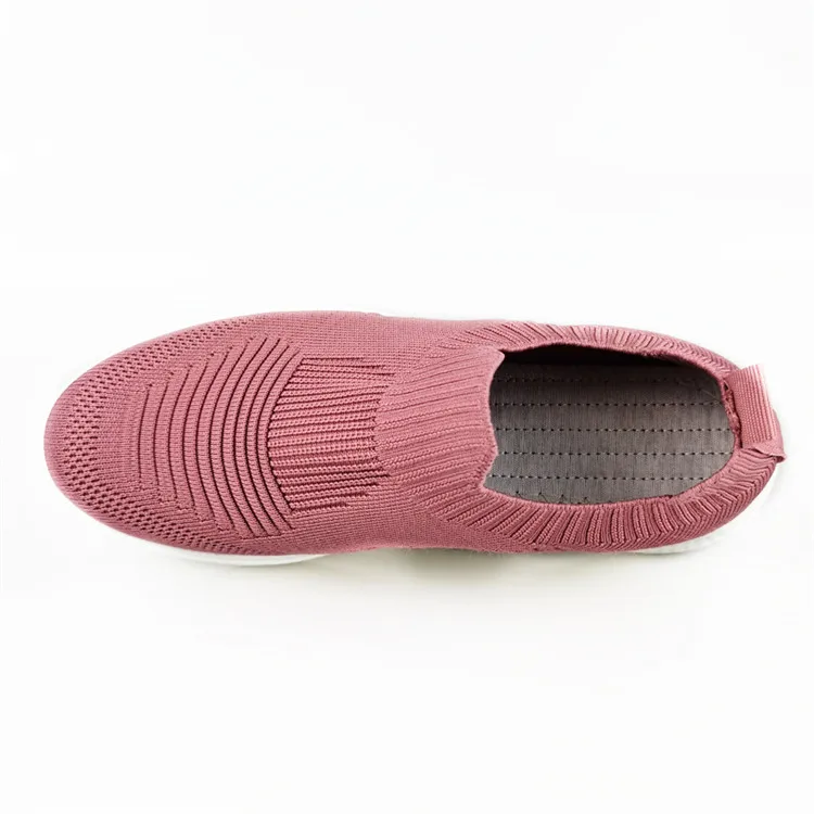 
Factory Hot Selling Shock Absorption And Breathable Rubber Sole Cotton Women Casual Shoes 