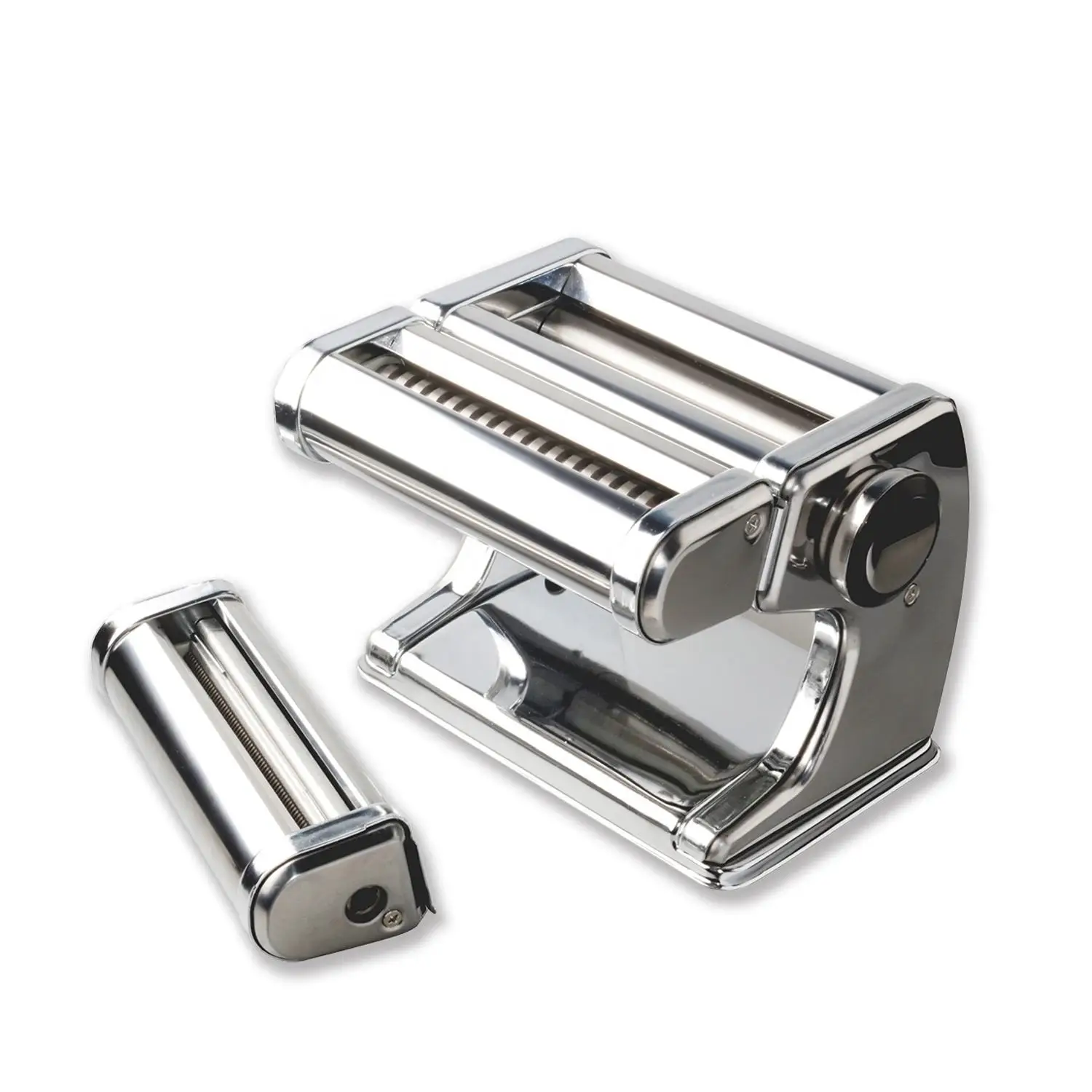 Shule New Design Stainless Steel Manul Dough Roller Cutter Machine Pasta Maker For Home Use