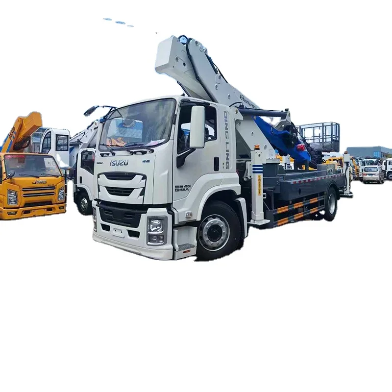Manufacturer ISUZU GIGA 45m Traffic Lights Maintenance Vehicle 32m Goods Aerial Moving Car 40m Aerial Ladder Truck In Stock