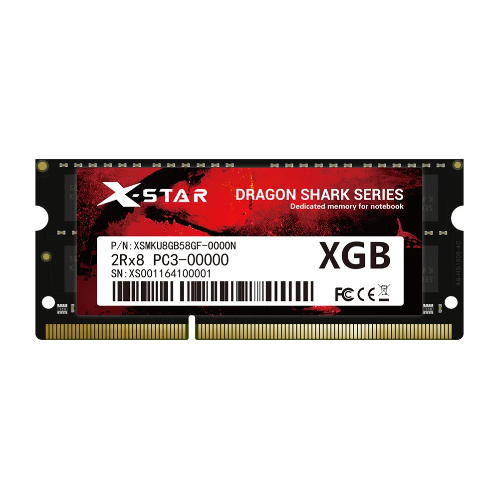 
 X-STAR ram 8GB ddr3 pc3 sodimm 1333 1600 240 pin для ноутбука  