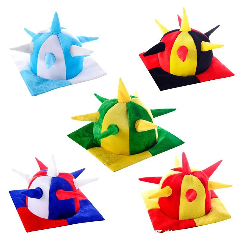 World Cup 2022 Products Head Wear Fans Soccer Crazy Horn Hat Football Fan Funny Hats