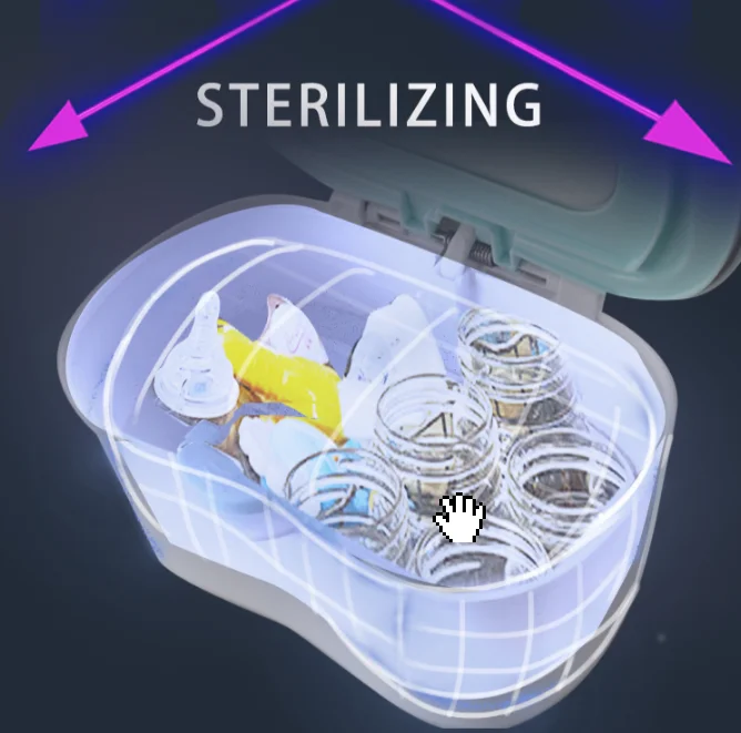 The virus killing UV sterilizer light LED  Travel UVC Bag Disinfection Machine and UVC sterilizer box