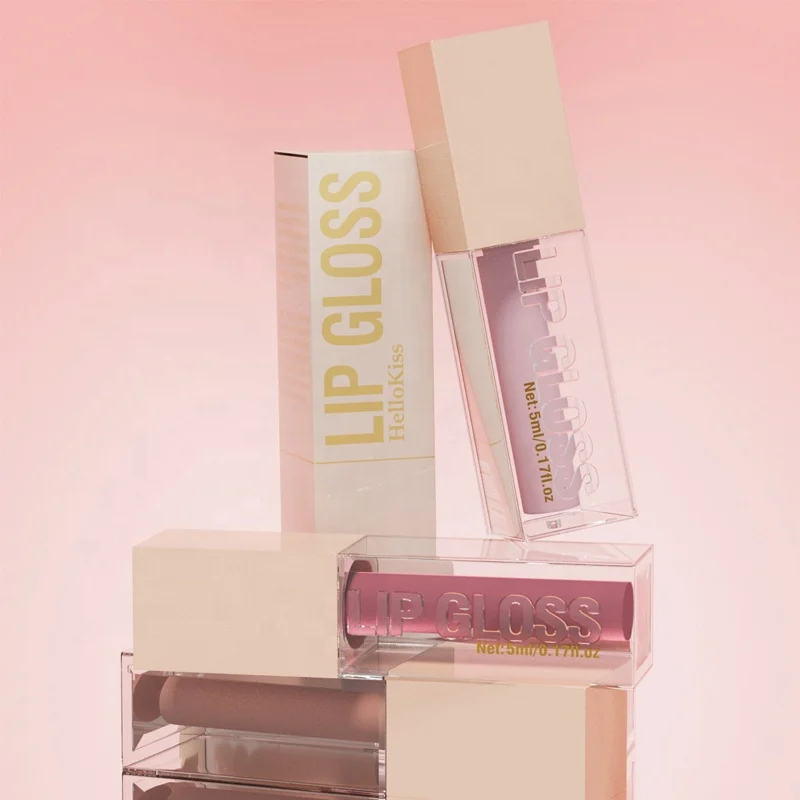 Manufacturer Luxury Cosmetics Glosse Transparent Lip Glaze Wholesale Bulk Glitter Glossy Lip Gloss