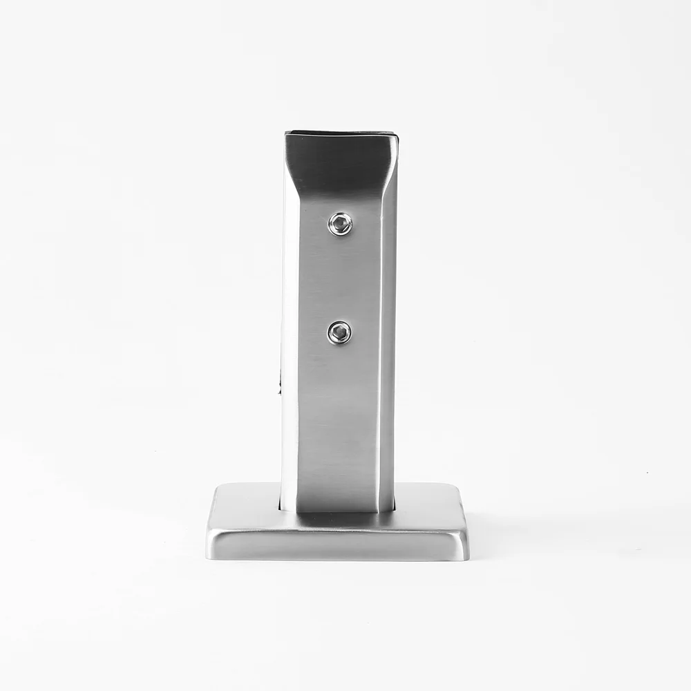 Лидер продаж, квадратный Регулируемый стеклянный зажим из нержавеющей стали с основанием для ограждения, стеклянный зажим 2205