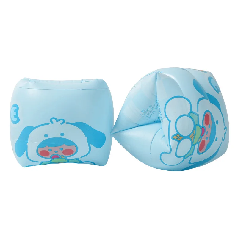 Kids Adults Cartoon Print PVC Inflatable Floating Sleeve Double Layers Air Bag Swimming Arm Band Ring