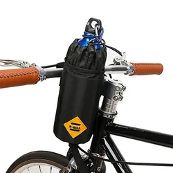 Cycling Food Snack Storage Bag Insulated Cooler Bag Water Bottle Carrier Pouch Bike Bicycle Handlebar Stem Bag