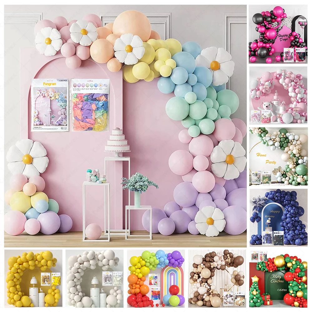Wholesale Colorful Latex Balloon Arch Gender Reveal Latex Balloon Globos Birthday Boy Girl Wedding Party Decorations Balloons