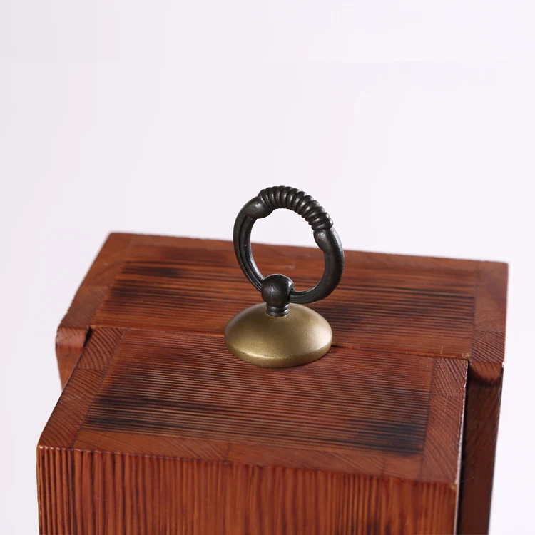 Classical Leaf Red Walnut Design Red Wooden Wine Collect Packing Box