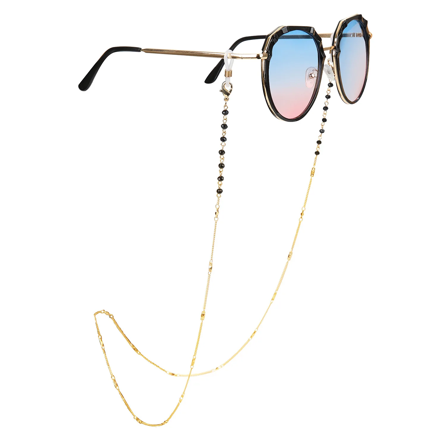 Custom fashion chunky eyewear cord strap face masking holder rope eyeglasses chain acrylic sunglass chains