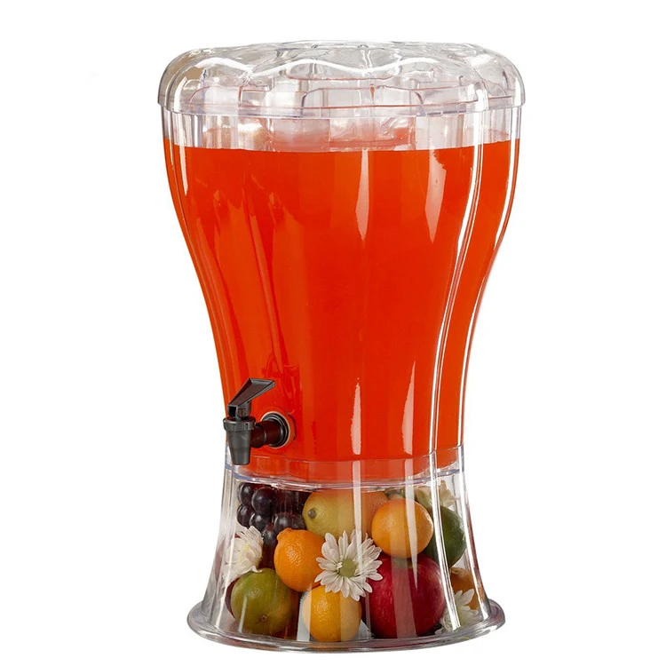 Plastic Drink Dispenser 11L Restaurant Buffet Beverage Juice Container with Faucet
