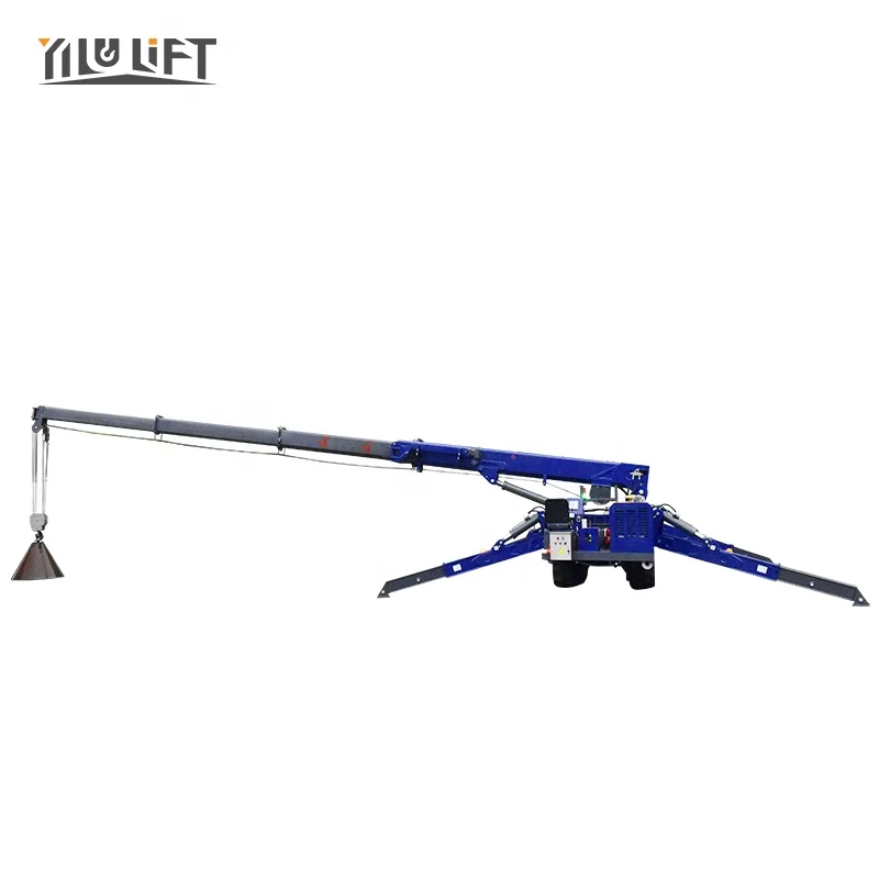 Safe Remote Control EPA Engine 8T 10T 12T Mini Crawler Crane For Construction Work