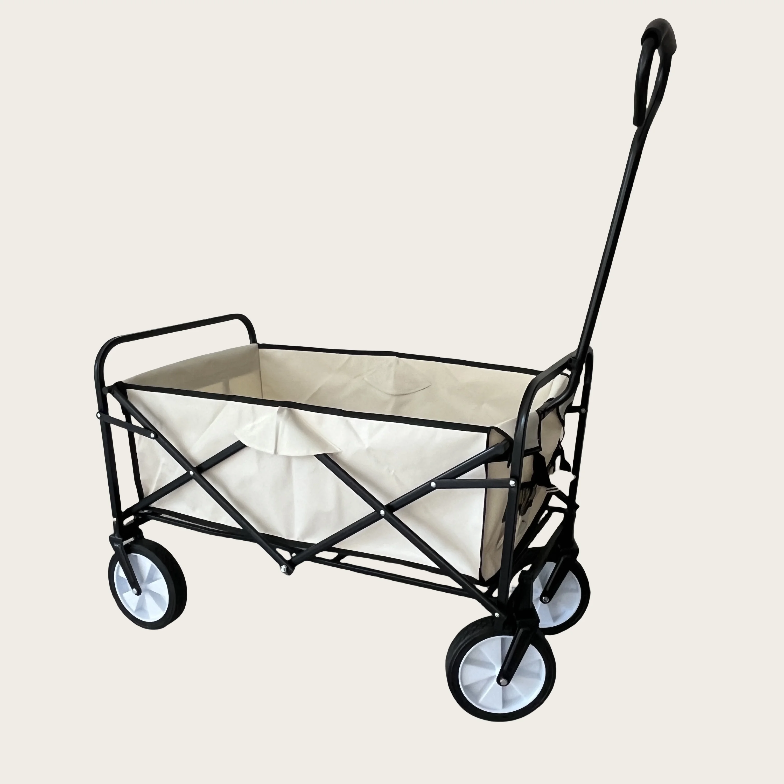 2025NEW PL Shipment within 3 days Folding Wagon Wholesale Portable Collapsible Outdoor Mobile Shopping Utility Cart Trolley