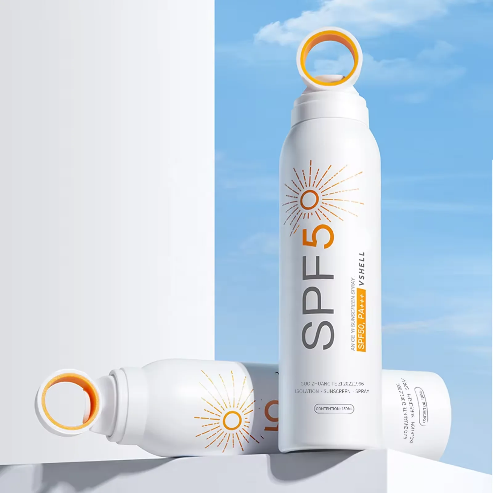 Wholesale Sunscreen Spray SPF50 PA+++ Spectrum UVA/UVB Protection Hydration Water Resistant Lightweight Full Body Sunscreen