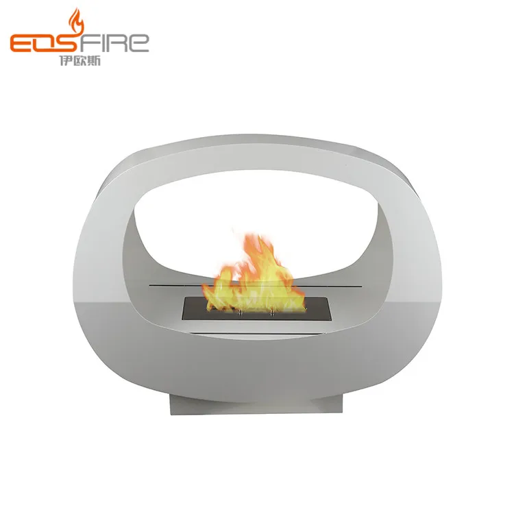 Отдельно стоящий камин с горелкой на этаноле