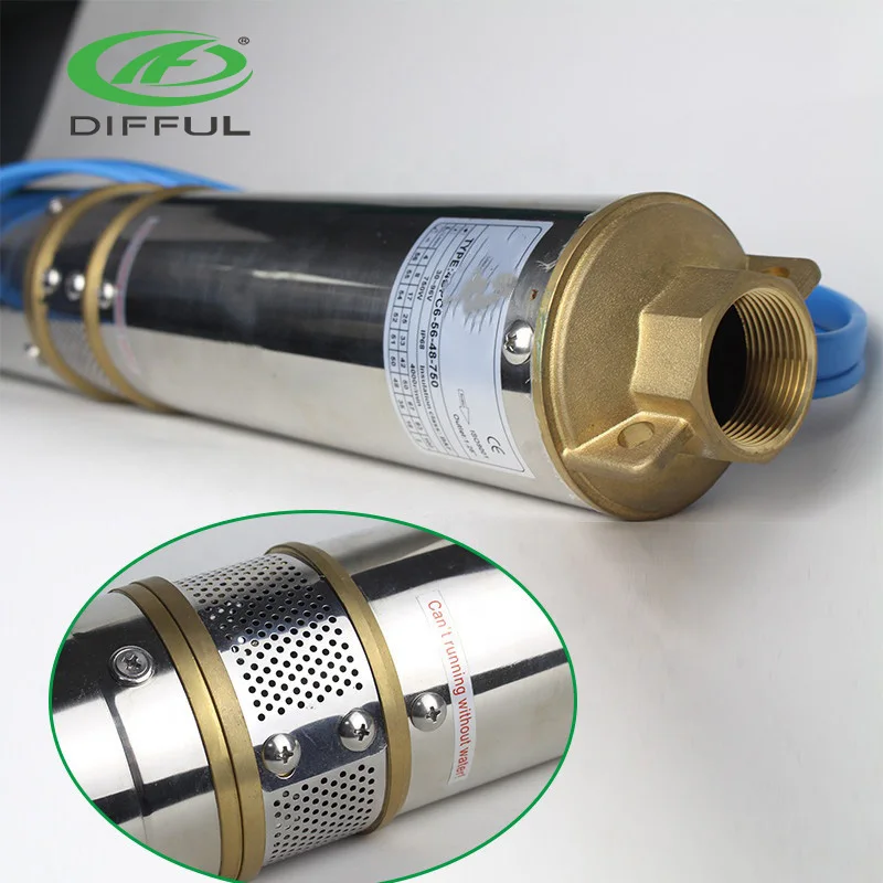 Difful solar powered submersible pumps system bombas solares sin controlador