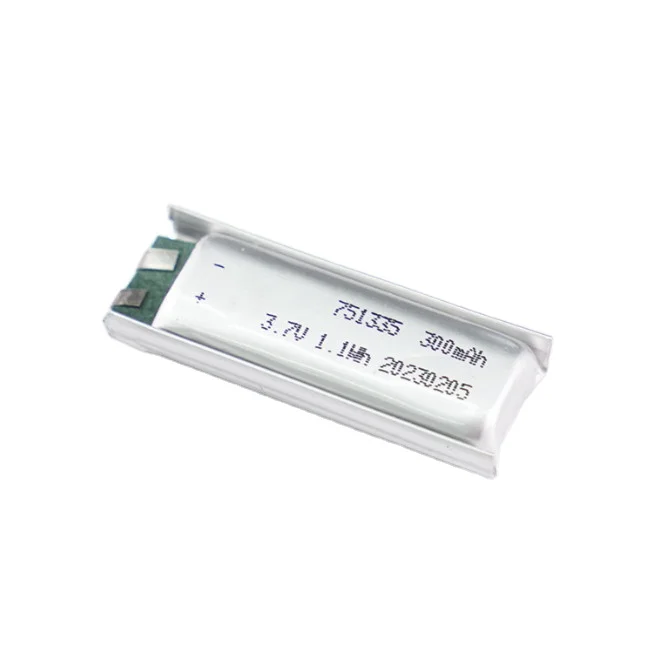 3A dishcrage current 751335 300mAh 3.7v 1A charge lithium rechargeable high rate customization battery cell pack