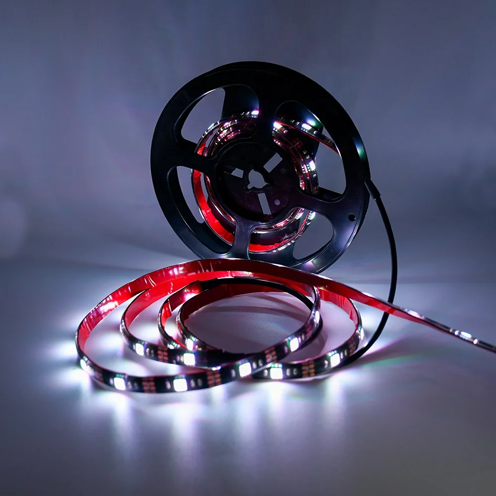 
5V Tv Background Light Smart BT App Wifi Remote Control 150 Leds Flexible Led Rgb Strip Light Kit Smd 5050 
