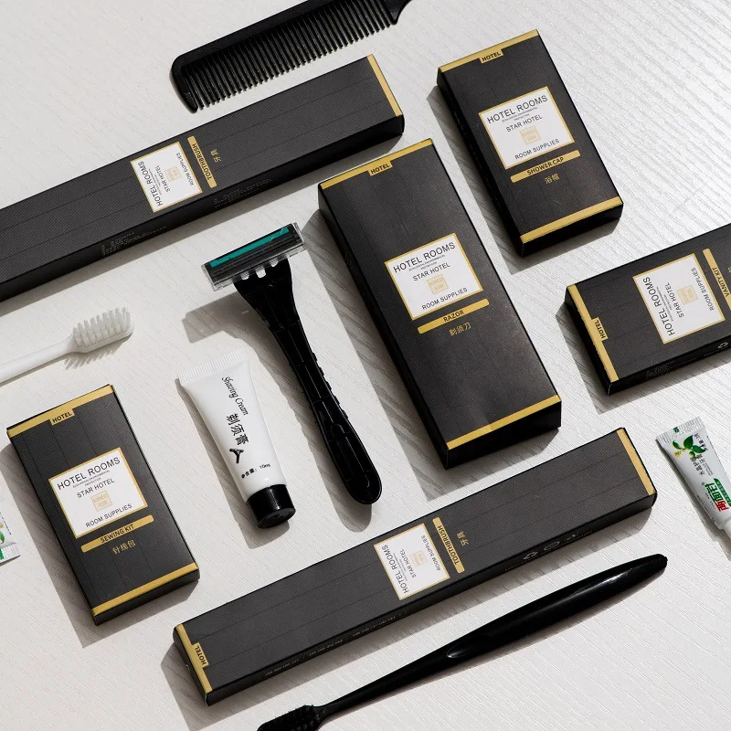 Guangzhou Customized Dry Shampoo Toothbrush Toiletries Set  Hotel Aminities Accessories for Hotel Guest Kit