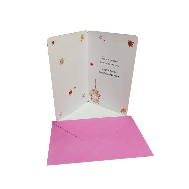 
Fashionable Design Customized Printed Children Cute Pattern Card Greeting Card For Happy Birthday 