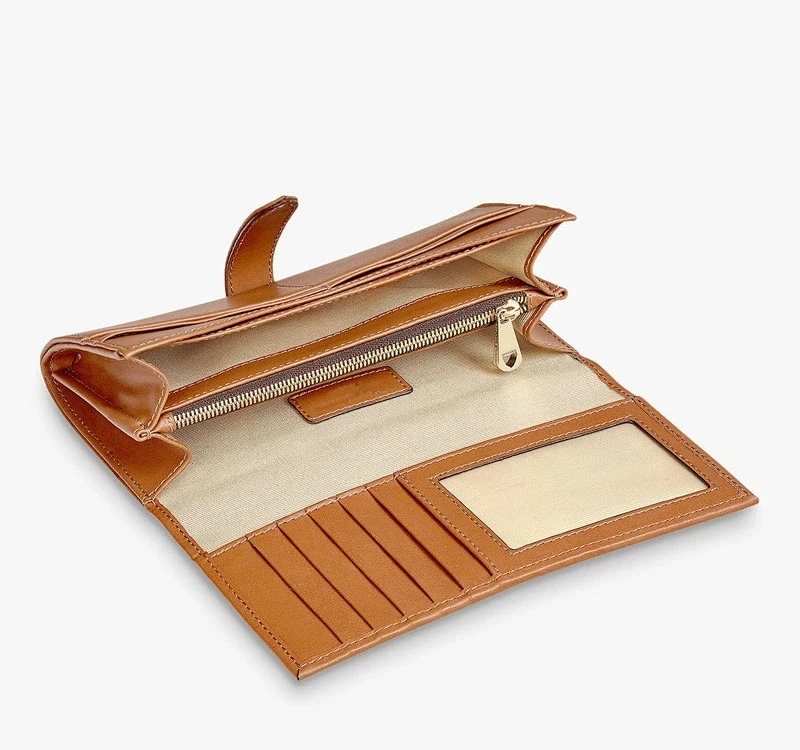 OEM size wholesale genuine pu slim custom leather luxury wallets for men and women