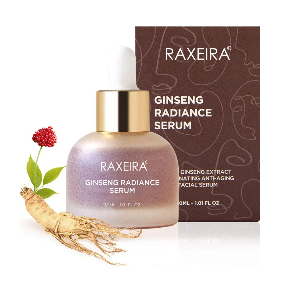Private Label Professional Skin Rejuvenating Anti Aging Ginseng Extract Face Serum