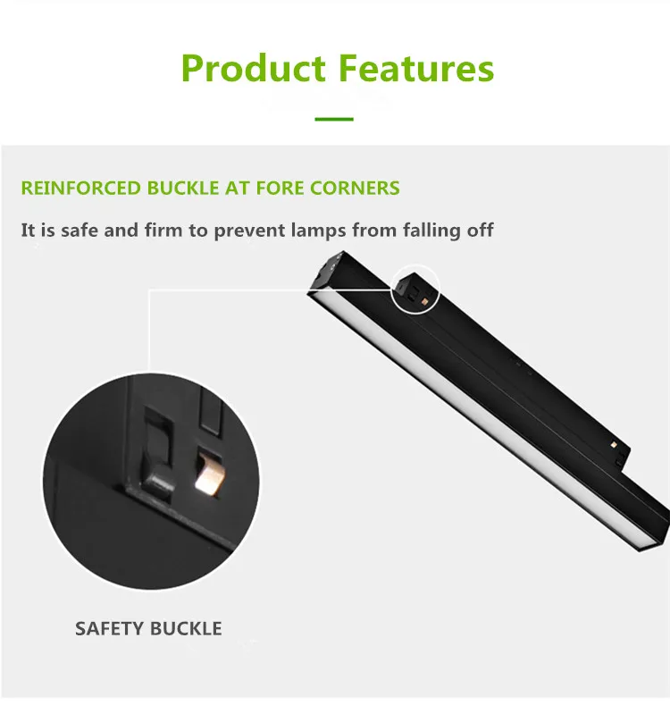 New Zigbee 48V track lights floodlight Sport Flood Lamp 12W 15W 25W 30W Linear Rail System Accessories Led Magnetic