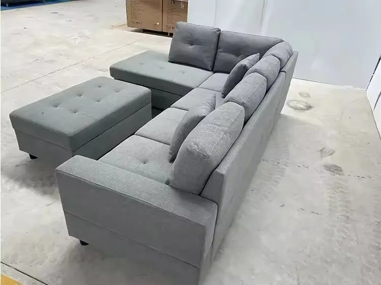Luxury Furniture Salon Sofa Modern Sleeper Sectional Soft Sofa with Storage Modular Sofa Set