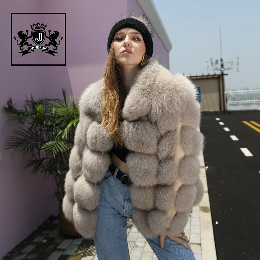 Wholesale High Quality Good Price Real Fox Fur Coat For Women