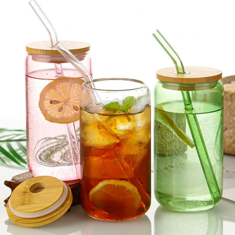 Чашки GAOSI, кружки, кружки, стаканы для напитков, банки для пива, кофе, стакан с бамбуковой соломой, Лидер продаж, стакан на 16 унций, 20 унций