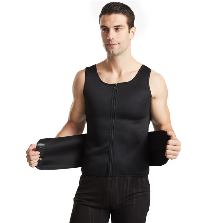Для мужчин больших размеров Body Shaper Топ на бретелях платье с резинкой талии тренер Корректирующее