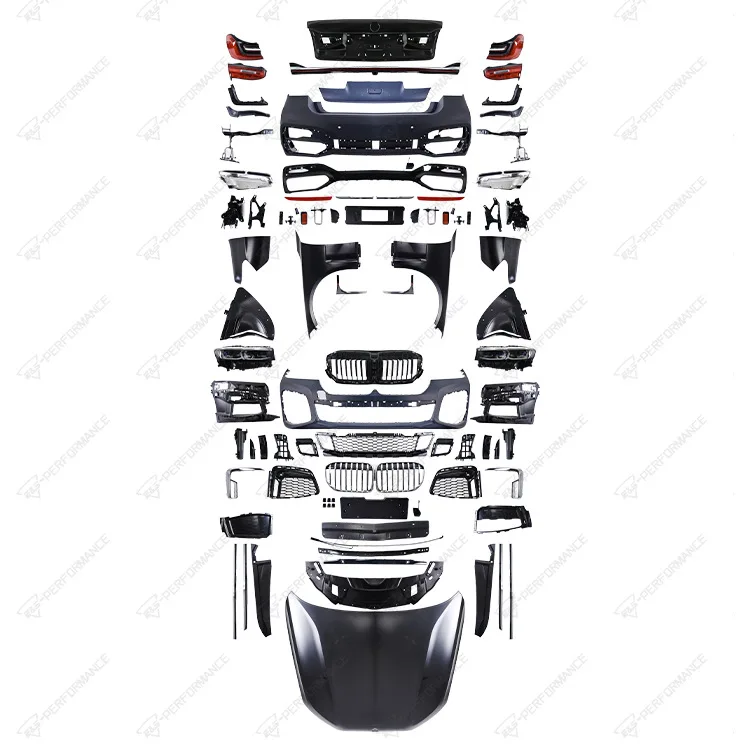 Suitable for BMW 7 Series F01/F02 old to new large enclosed car bumper, engine hood, front fender, and grille