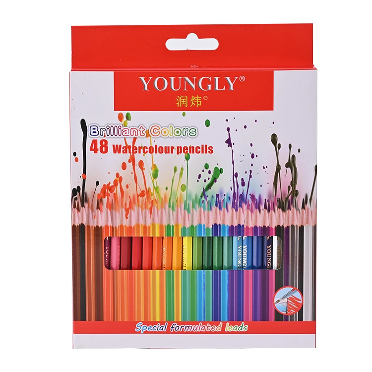 
Ins Hot Product Smooth Drawing Rich And Velvety Leads Portable 48 Colored Pencils 