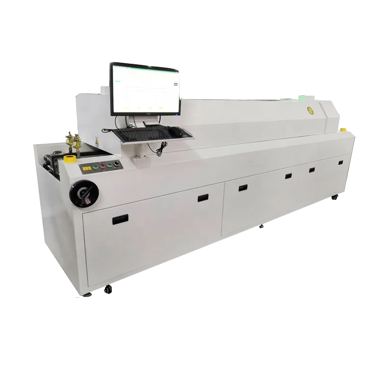 Machinery for electronic products Led 6 Warm Zone Single Rail reflow soldering machine Welding Equipment reflow oven