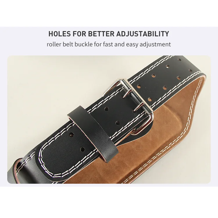 Weight Power Lifting Belt Deadlift Training Weight Belt Lumbar Back Support for Workout Gym PU Leather Weight Lifting Belt