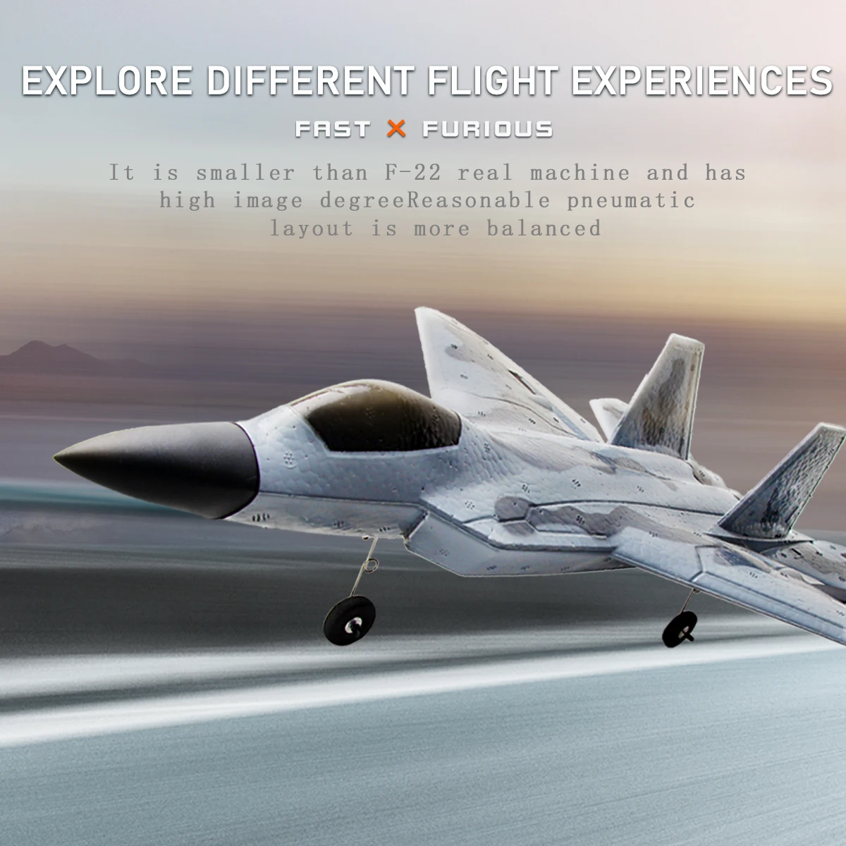 FX922 6 Axis Gyro Automatic Balance Function Remote Control Aircraft Auto Flight Control EPP Material Glider RC Plane