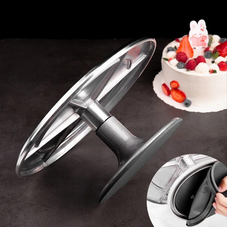 Cake Moulds Table Event Furniture Stainless Steel Round Shape Cake Decorating Table Decorating Table Bakers Aluminum Alloy