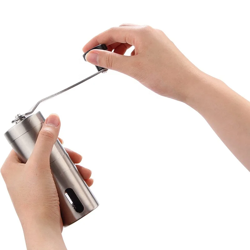 Travel small mini expresso hand manual coffee grinder mill oem logo gift
