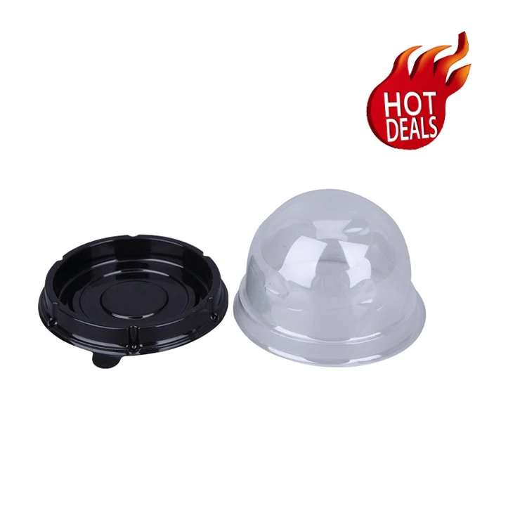 Custom Take Away Food Japanese Sushi Nori Cake Container Packaging Disposable Plastic Bento Cake Box With Lid