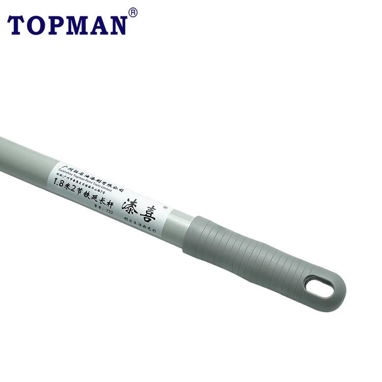 QIXI 1.8 meter 2 sections steel material adjustable telescopic pole for wall paint roller brush