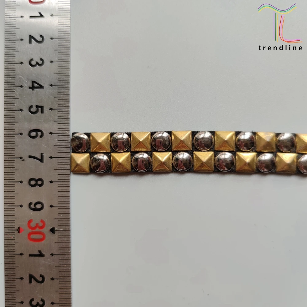 Rivet stud binding tape trimmings ironed on  hats